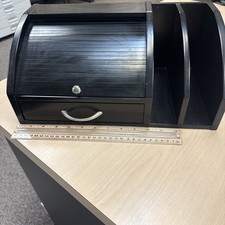 Wood Black Desk Organizer