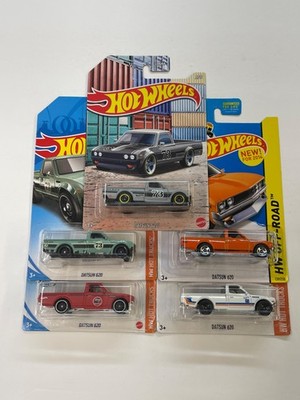 HOT WHEELS HW HOT TRUCKS/HW OFF-ROAD DATSUN 620 LOT OF 5