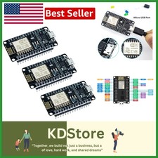 3PCS WiFi ESP8266 NodeMCU Development Boards IoT MicroPython Arduino Compatible