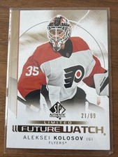 2024-25 SP Authentic Aleksei Kolosov Future Watch Limited Gold #183 /99