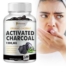 Carbón activado 1200 mg - Limpieza desintoxicante altamente absorbente, salud digestiva
