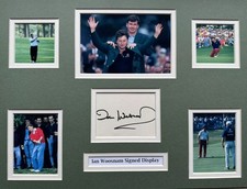 Golf Ian Woosnam Signed 16" X 12" Double Mounted Display