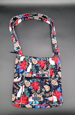 Vera Bradley CROSS BODY Hipster WINTER FOREST Shoulder Bag RABBIT Poinsettia