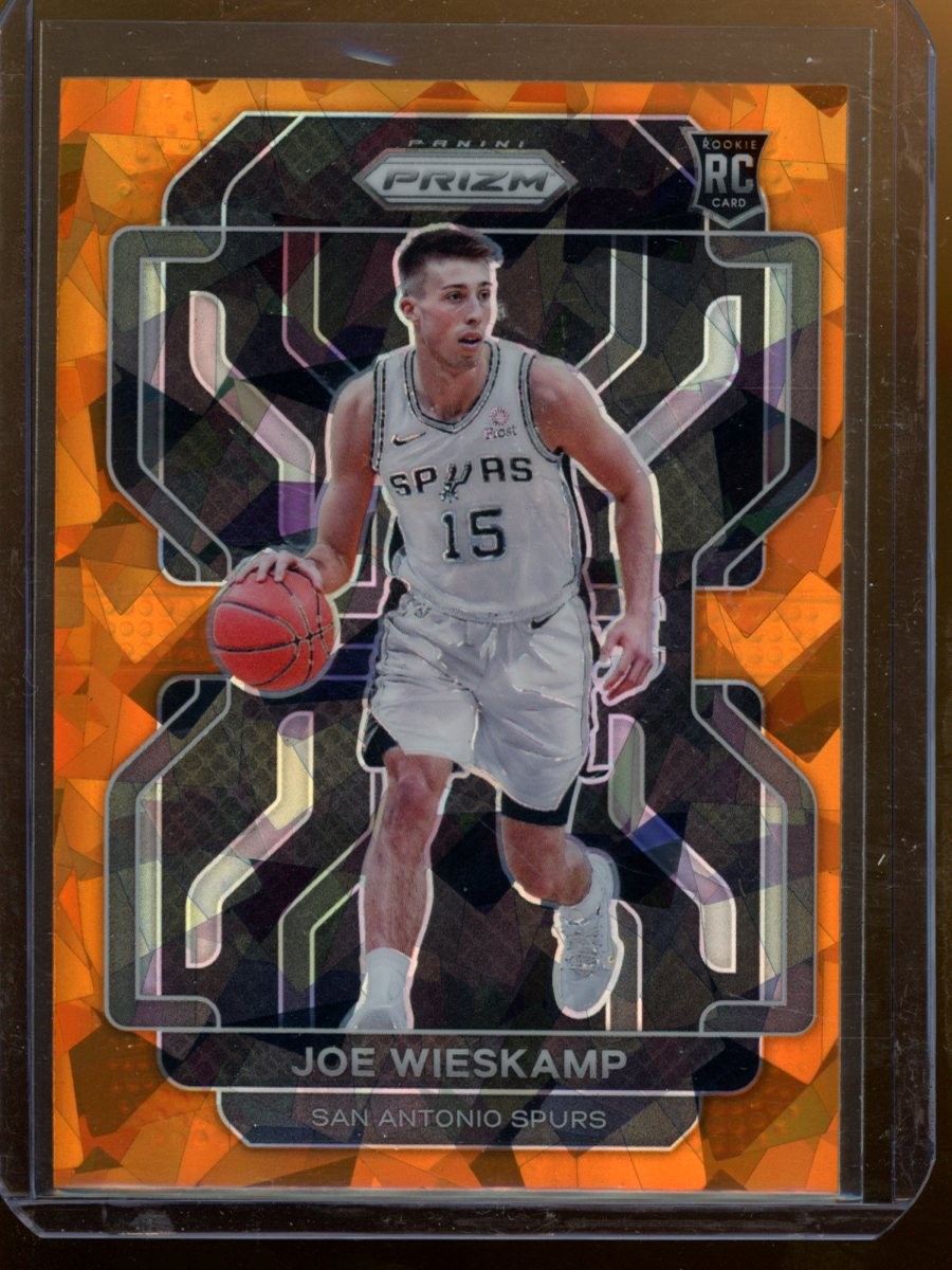 2021-22 Panini Prizm Joe Wieskamp Orange Ice Rookie San Antonio Spurs #322