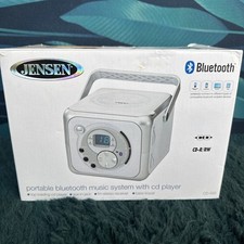 Jensen CD-555 Bluetooth Portable Music System - CD Player FM Radio New
