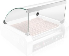 Glass Cover Hot Dog 11 Roller Grill Cooker Machine Replacement/Upgrade