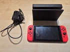 Original Nintendo Switch - 2 Red Joycons - TV Docking Station - Original Charger