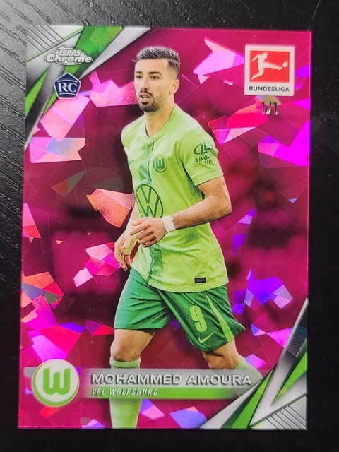 2024-25 Topps Chrome Bundesliga Sapphire #100 Mohammed Amoura Padparadscha 1/1