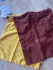 Zara Shoes Dust Travel Bags Mustard Yellow And Red Brown (33x28.5cm)