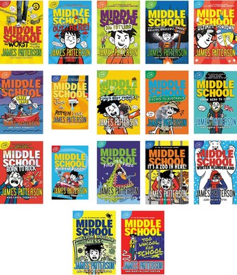 Complete Set Series Middle School by James Patterson 17-book set