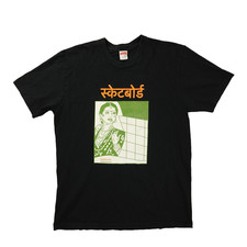Supreme Bombay Tee Shirt Mens Large Black FW18 Skateboard Graphic Made in USA