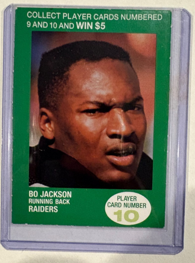 1990 British Petroleum BP Football Contest Rules/Ad Bo Jackson#10 23 Available