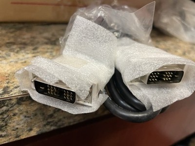 LOT OF 50 Dell DVI-D to DVI-D SINGLE LINK Male to Male Video Cable 6 ft 18-Pin+1