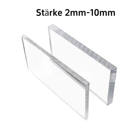 PC Polycarbonat Platten klar Zuschnitt Kunststoffplatte bruchfest Stärke 2-10mm - Bild 1 von 3