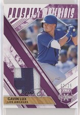 2019 Panini Elite Extra Edition Prospect Materials Purple 2/25 Gavin Lux s3g