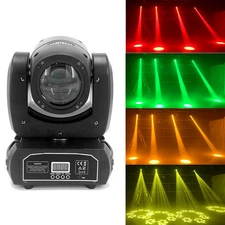 Mini LED Moving Head Light 120W Beam Spot 8 Rotating Prisms Dmx Bar Strobe Stage
