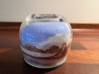 Sand Art Globe Paperweight Western USA Scenic with Hills Sky and Clouds Round — photo 3