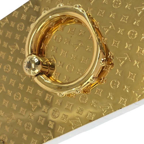 LOUIS VUITTON Bague Téléphone Monogramme Coffre M63145 Bague Smartphone LV - Photo 4 sur 10