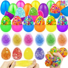 18 Pack Prefilled Easter Eggs with Stress Balls Squishy Fidget Multicolor