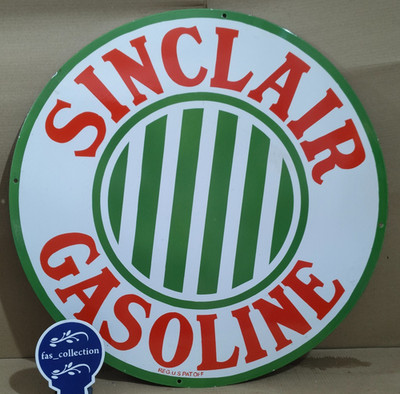 Sinclair Gasoline Porcelain Enamel Sign  30 x 30 Inches 1 Sided