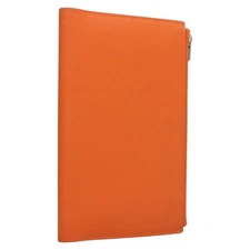 HERMES EA Zip PM Day Planner Cover Vaux Swift Orange Auth 117190AM