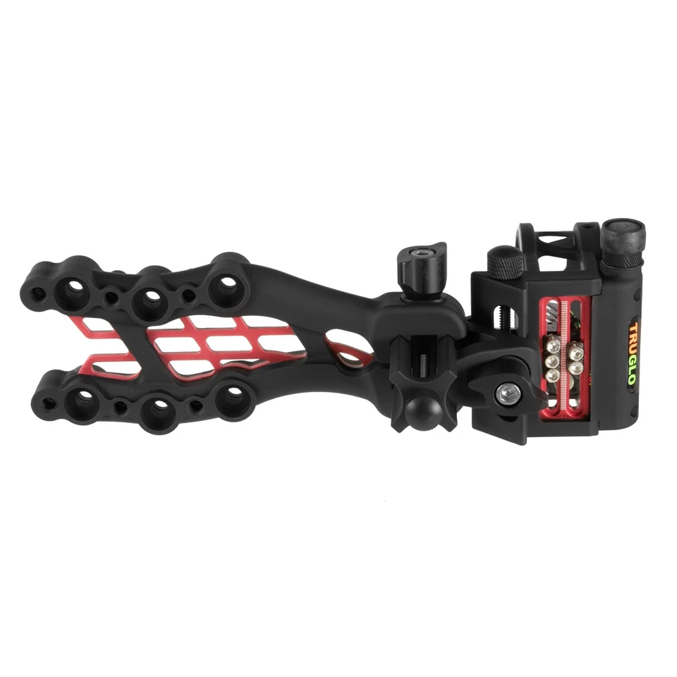 Mira de arco micro ajustable Truglo híbrida de carbono de 5 pines negra ligera Foto 2 de 4