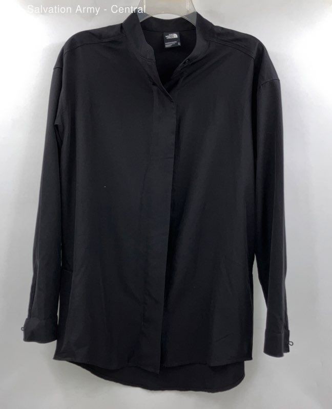 The North Face Womens Black Long Sleeve Classic Button-Up Shirt Size Medium