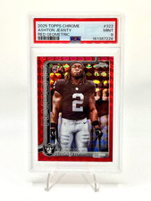2025 Topps Chrome Ashton Jeanty RC Red Geometric 5/5 PSA 9