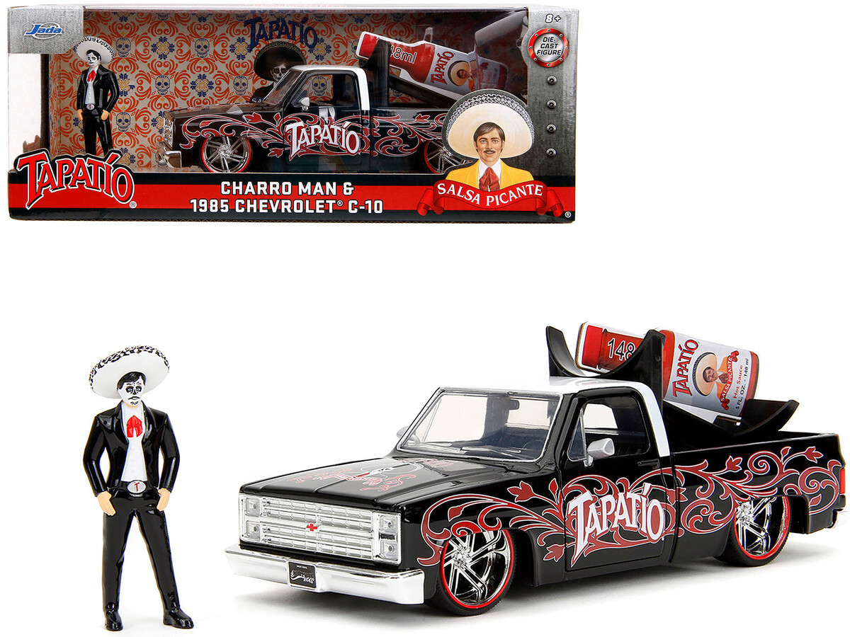 JADA Tapatío Charro Man Chevrolet C-10 Jada 1985 Chevrolet C-10 Pickup & Charro Man Figure 