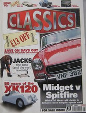 Classics 08/1998 featuring MG, Triumph, Jaguar XK120, Datsun 240Z, Reliant
