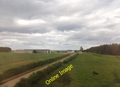 Photo 12x8 Farm buildings at Brunton Tughall Seen from the East Coast Main c2013