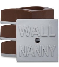 Wall Nanny Mini Baby Gate Wall Protectors 4 Pack Brown