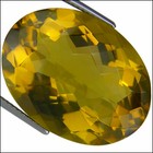 30.40 Ct Natural Lemon Quartz Gemstone Lemon Yellow Color Oval Checker Cut — photo 2