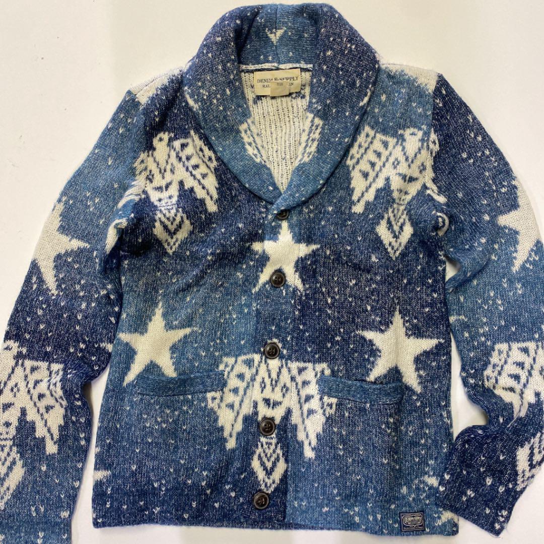 DENIM SUPPLY RALPH LAUREN Shawl Collar Cardigan men Size XS from JP