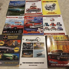 Lot of 9 Vintage Car Parts Catalogs - Classic Cars - See Pics for Details