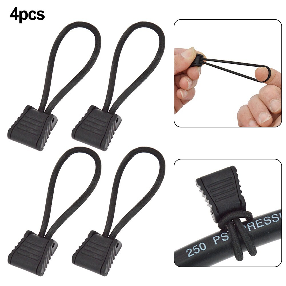 Hose Clip 4pcs 6.5cm Elastic Rope+plastic Retainer Holder For Water ...