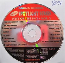 SC8696 HITS OF THE 80'S     SOUND CHOICE KARAOKE LOT VA