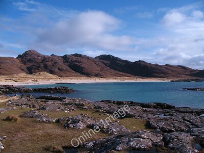 Photo 6x4 Blue water, white sand Sanna Looking across Sanna bay from the  c2010