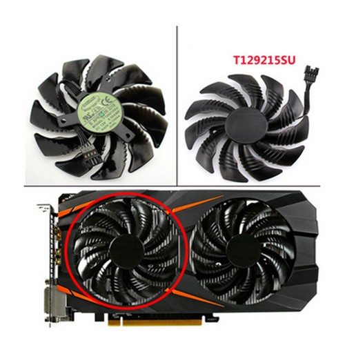 For Gigabyte GTX 1060 1070 T129215SU / PLD09210S12HH Graphics Card Cooling Fan - Picture 8 of 22
