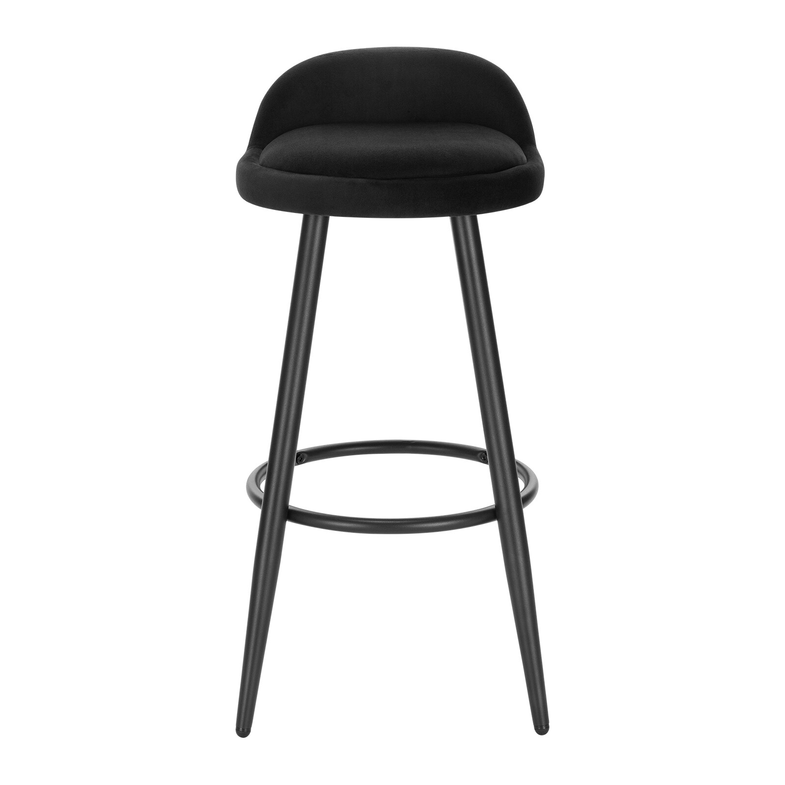 1/2/4 Barhocker mit Lehne Tresenhocker Bistrohocker Samt Polsterstuhl Bar Küchen