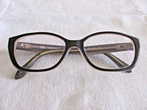 VINTAGE 'GIVENCHY' ITALY BLACK & TAN MATT EYEGLASS FRAME 941N COL 06UH 140 - 第 1/9 張圖片