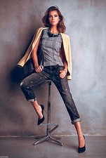 DENNY ROSE TOP canotta gilet art.51dr41009 tg L con collana introvabile