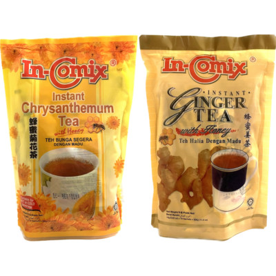 1 Pack - 11.4oz Malaysia In-Comix Instant Tea Drink, 18 Sachets - Choose Flavor