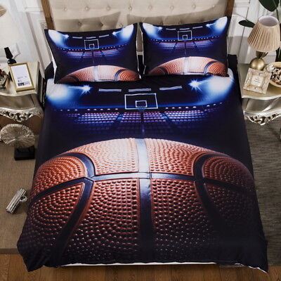 3D Basketball Fire Bedding Set Sport Duvet Cover Set Comforter Cover Pillowcases