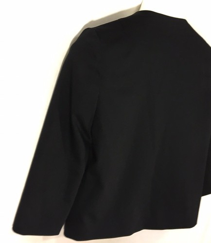 Chaqueta de Lana Christian Lacroix Bazar Diseño Bordado Negra Talla 38 - Imagen 7 de 11