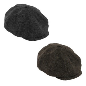 black newspaper boy hat
