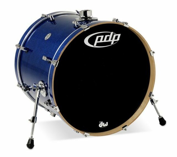 PDP Concept Maple Bass Drum PDCM1822KKBL Blue Sparkle 18x22 for sale