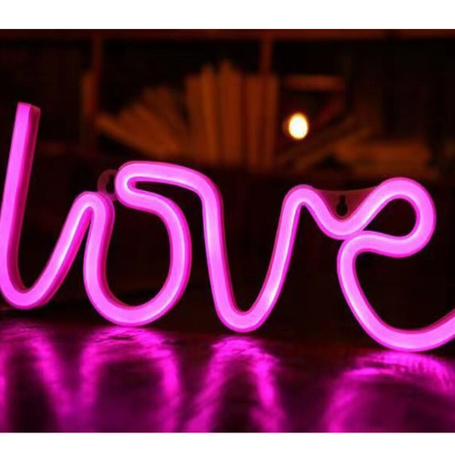 LED Neon Sign Lamp USB/Battery Power Home Wedding Decor Love Rainbow Night Light - Picture 14 of 14