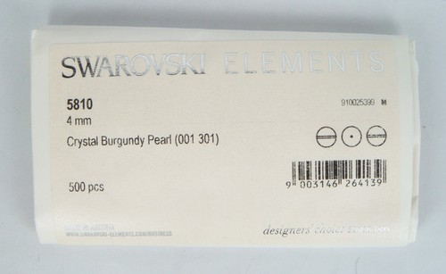 Genuine SWAROVSKI CRYSTAL PEARL ELEMENT #5810 ROUND BEAD ~ Many Color & Size - Picture 26 of 146