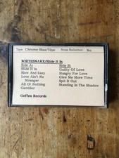 Whitesnake Slide it In 1984 Geffen Records Promo Cassette